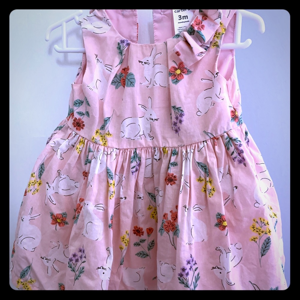 Easter Rabbit Pink Toddler Dress!